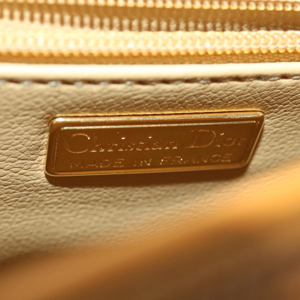 CHRISTIAN DIOR Hand Bag Leather 2way Brown Auth am3766