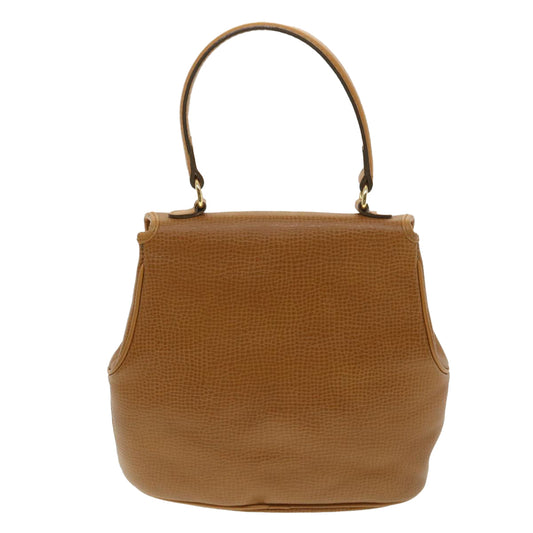 CHRISTIAN DIOR Hand Bag Leather 2way Brown Auth am3766