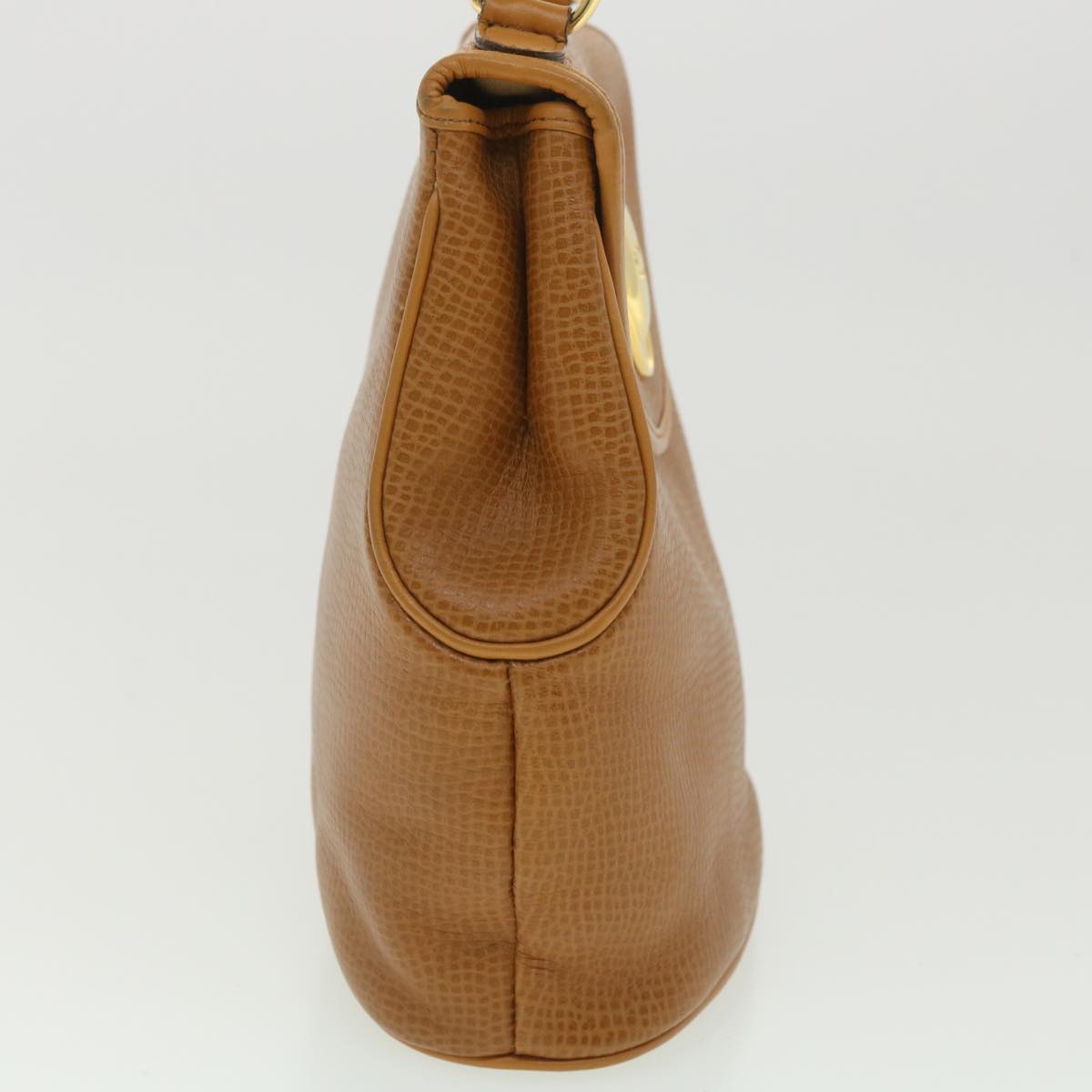 CHRISTIAN DIOR Hand Bag Leather 2way Brown Auth am3766