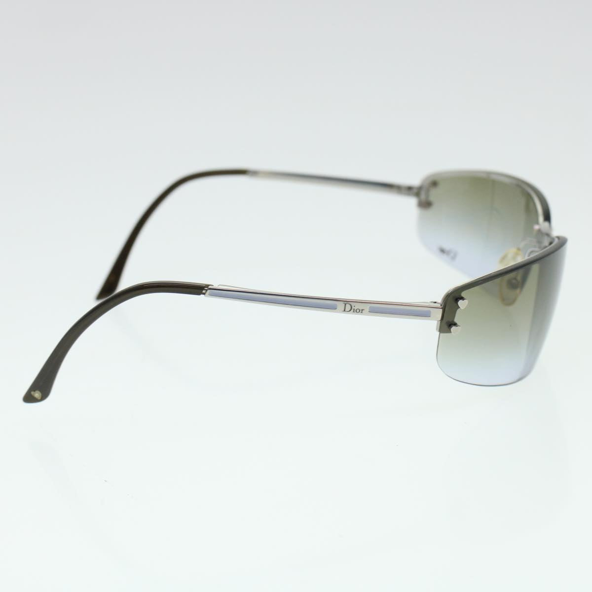 CHRISTIAN DIOR Gradation Sunglasses Dark Brown Lavende Auth am4519