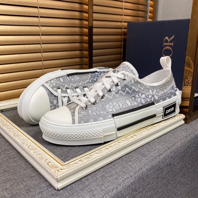 Christian Dior B23 White and Black LOW-TOP SNEAKER