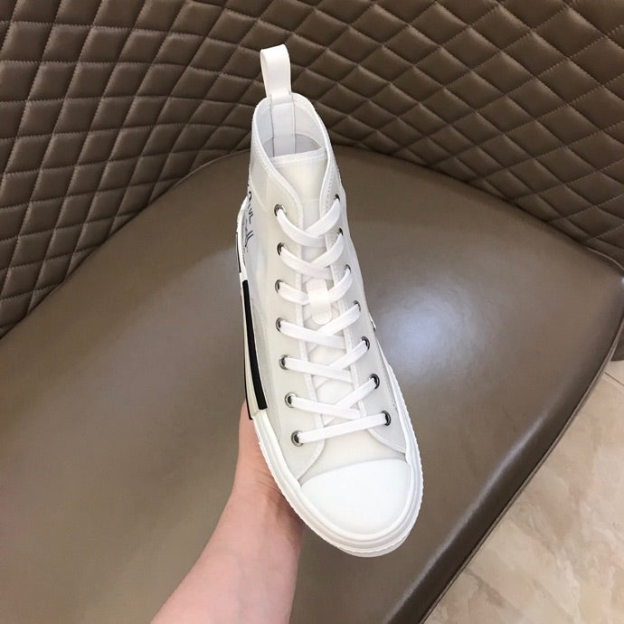 Christian Dior B23 White Canvas HIGH-TOP SNEAKER