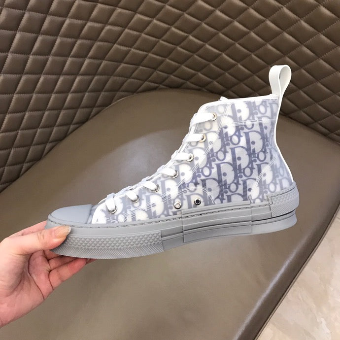 Christian Dior B23 White and Navy HIGH-TOP SNEAKER