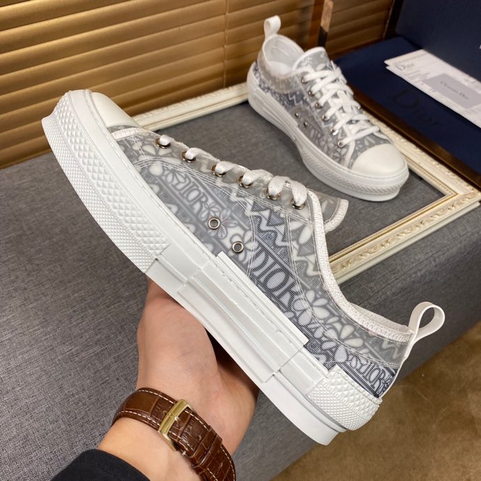 Christian Dior B23 White and Black LOW-TOP SNEAKER