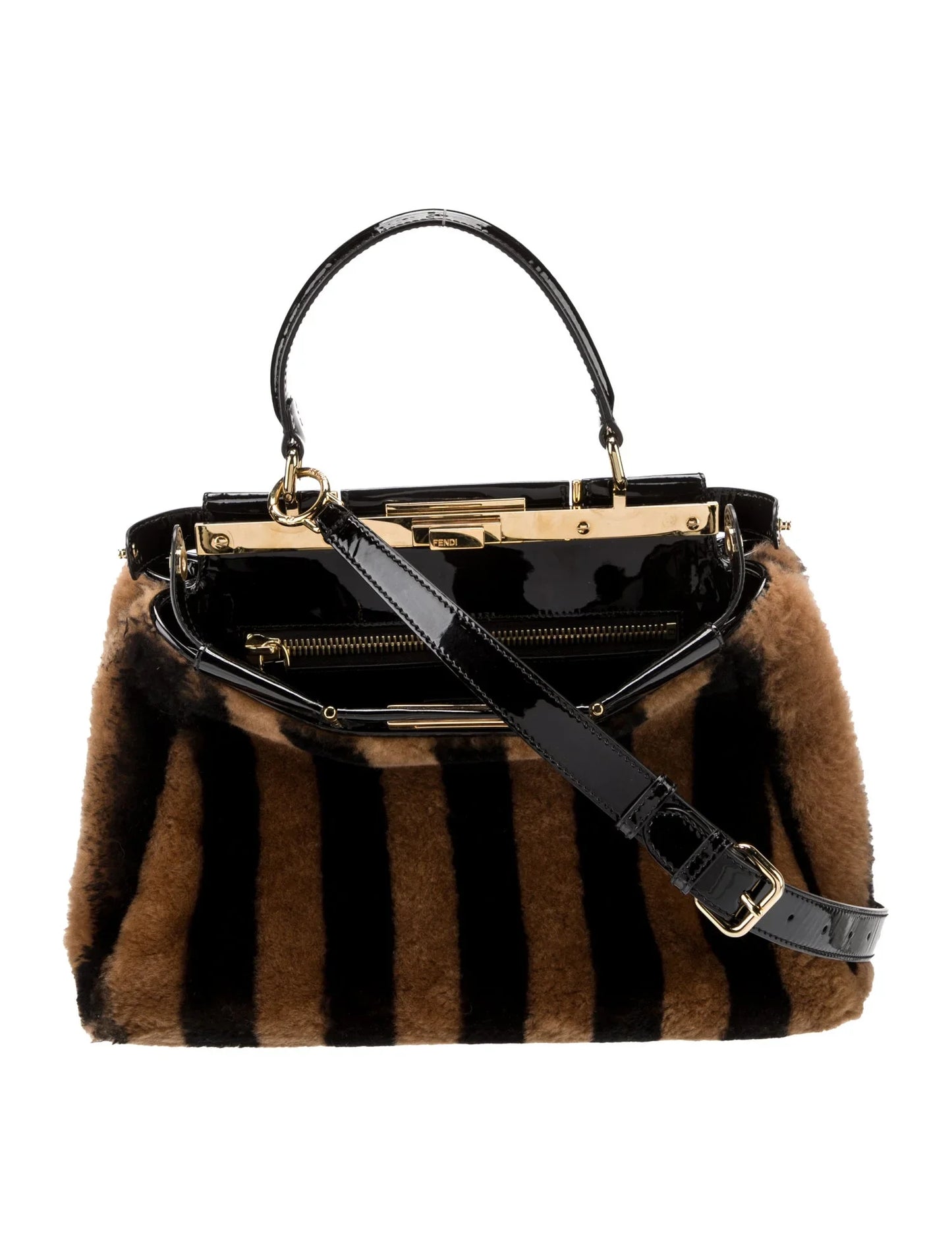 FENDI PEQUIN PEEKABOO MEDIUM BAG