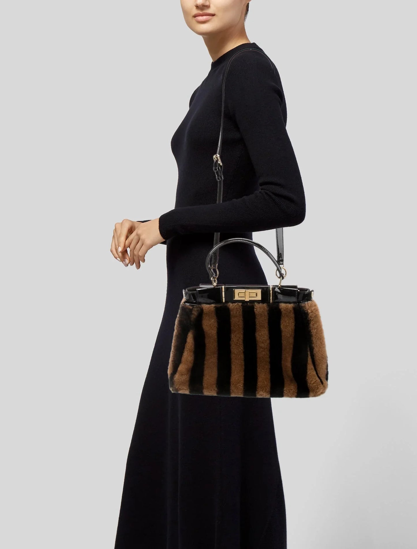 FENDI PEQUIN PEEKABOO MEDIUM BAG