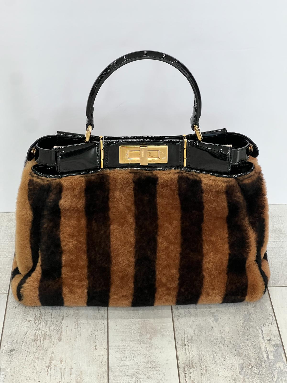 FENDI PEQUIN PEEKABOO MEDIUM BAG