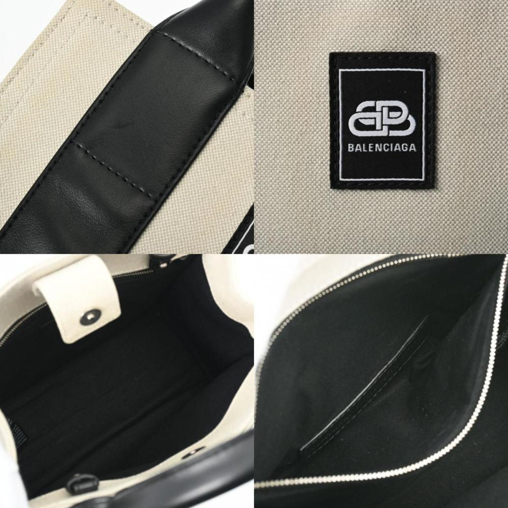 Beige Canvas Balenciaga Tote
