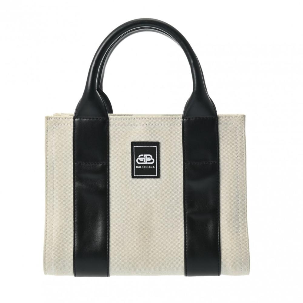 Beige Canvas Balenciaga Tote