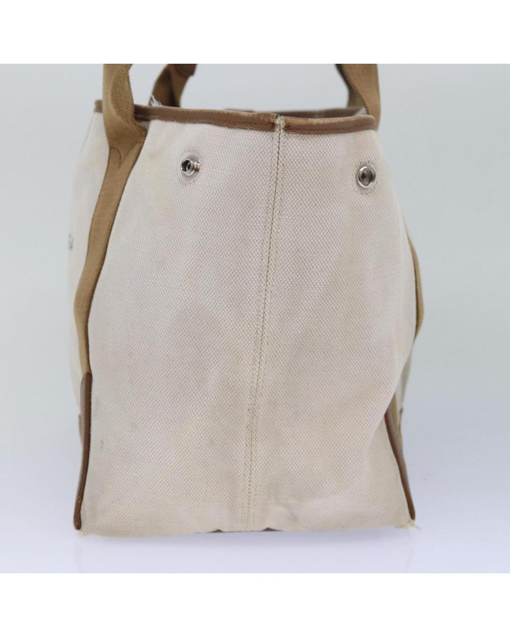 Beige Canvas Balenciaga Cabas