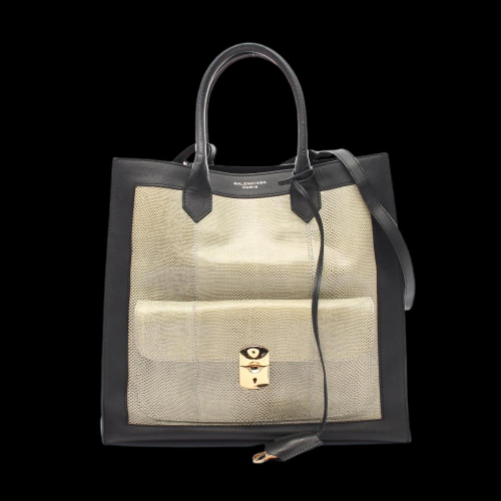 Beige Leather Balenciaga Handbag
