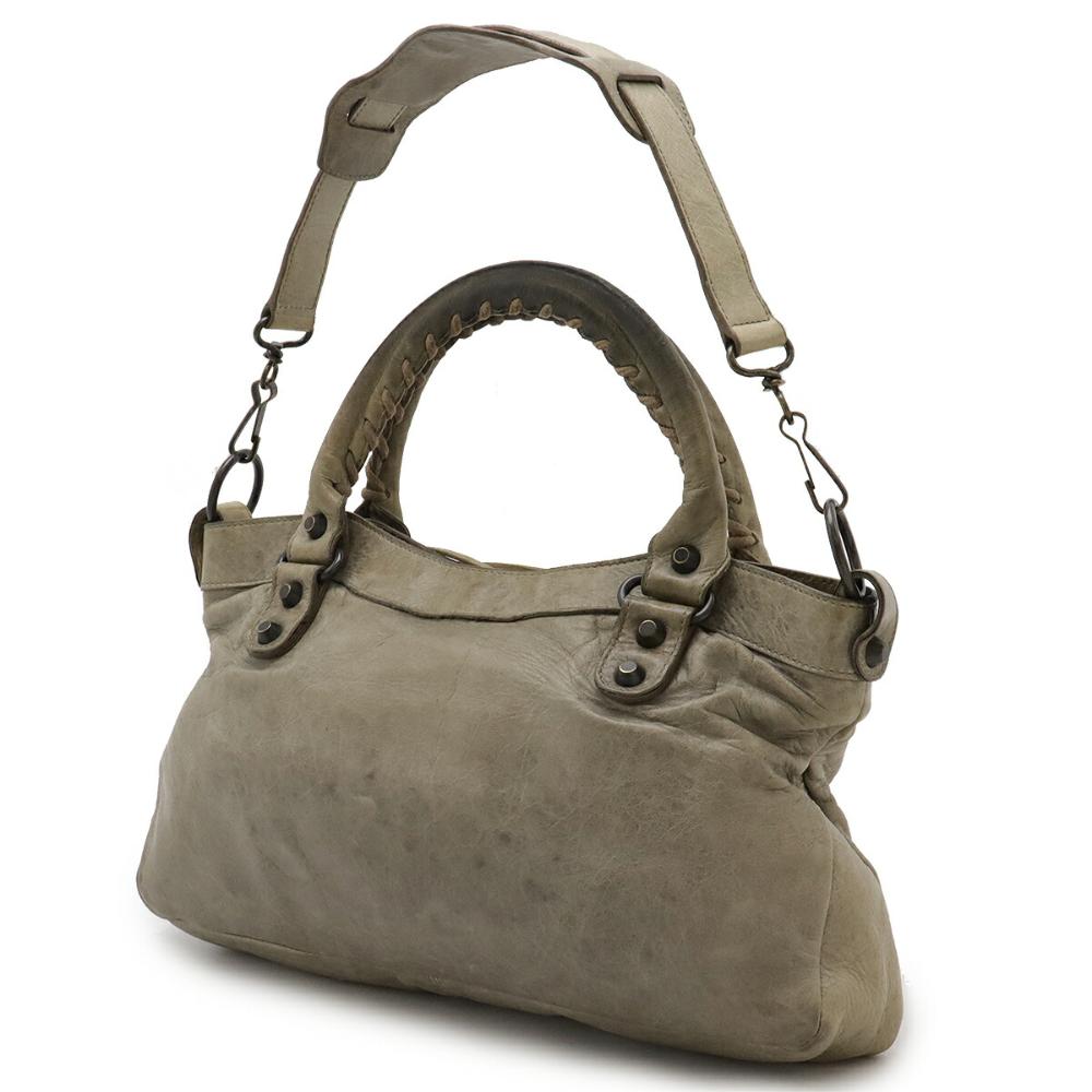 Beige Leather Balenciaga First