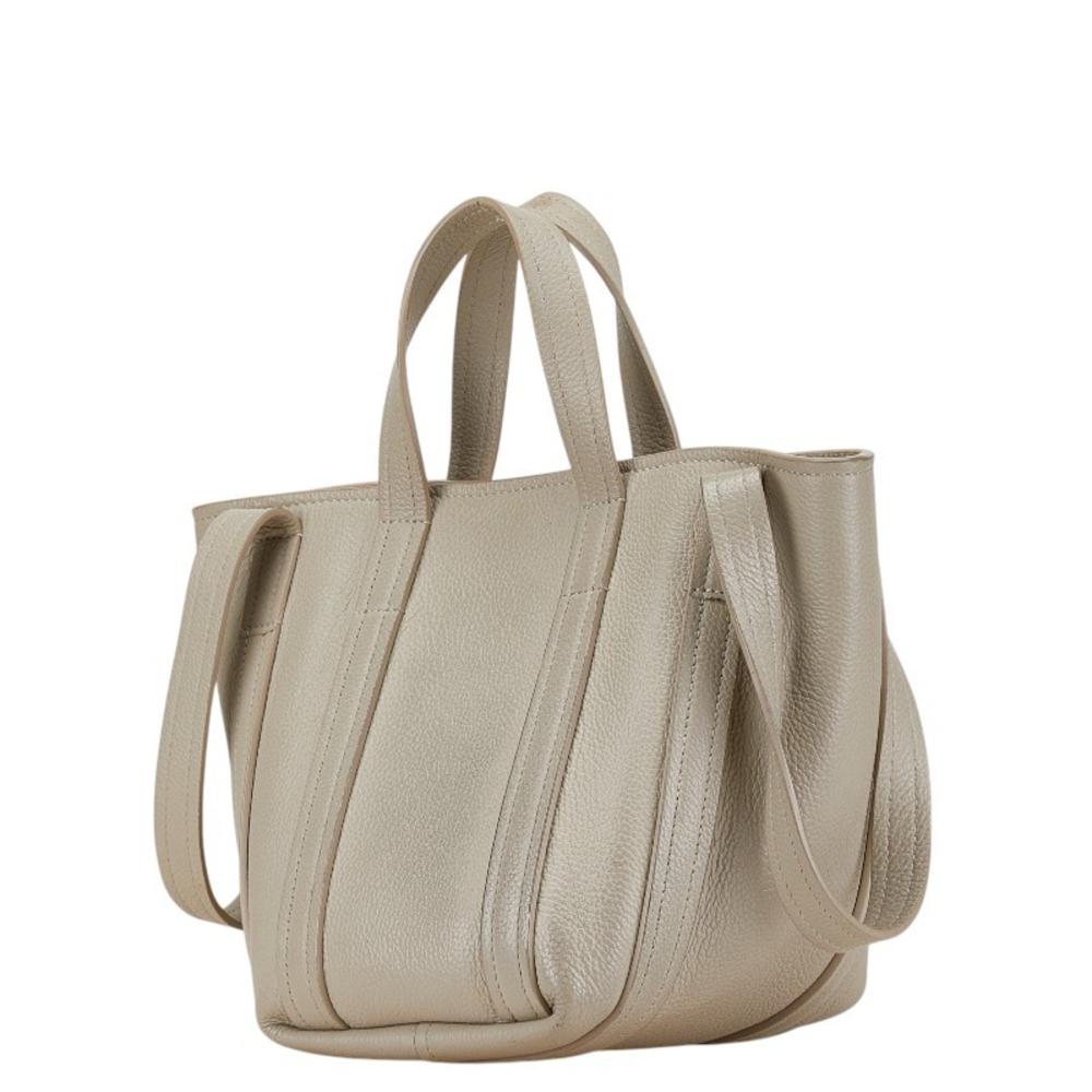 Beige Leather Balenciaga Everyday