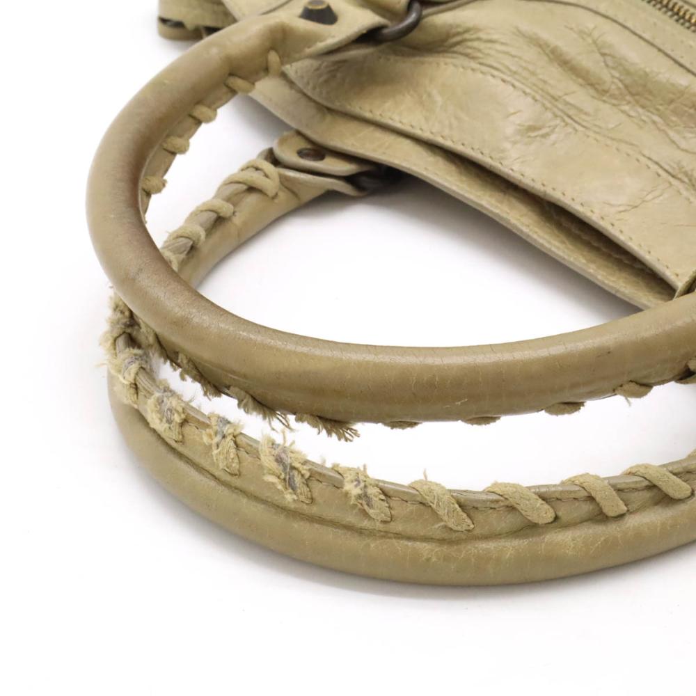 Beige Leather Balenciaga City