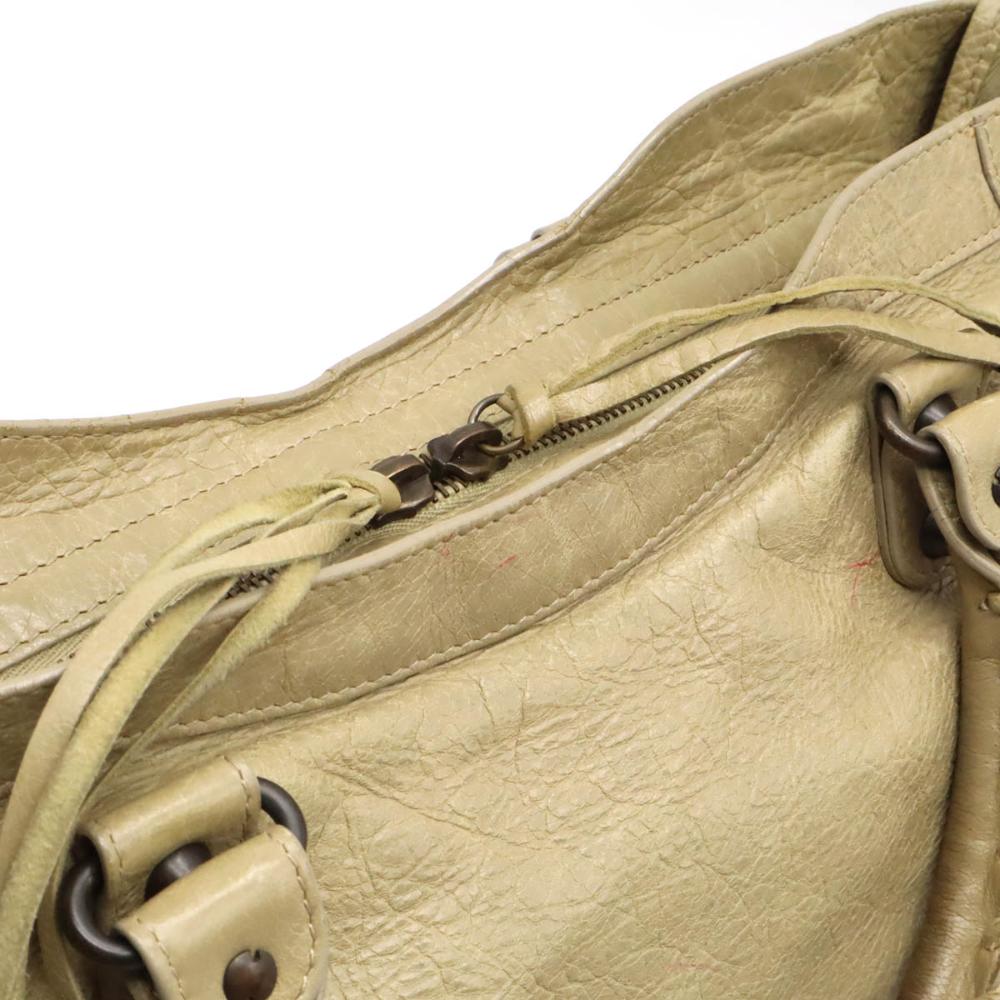 Beige Leather Balenciaga City
