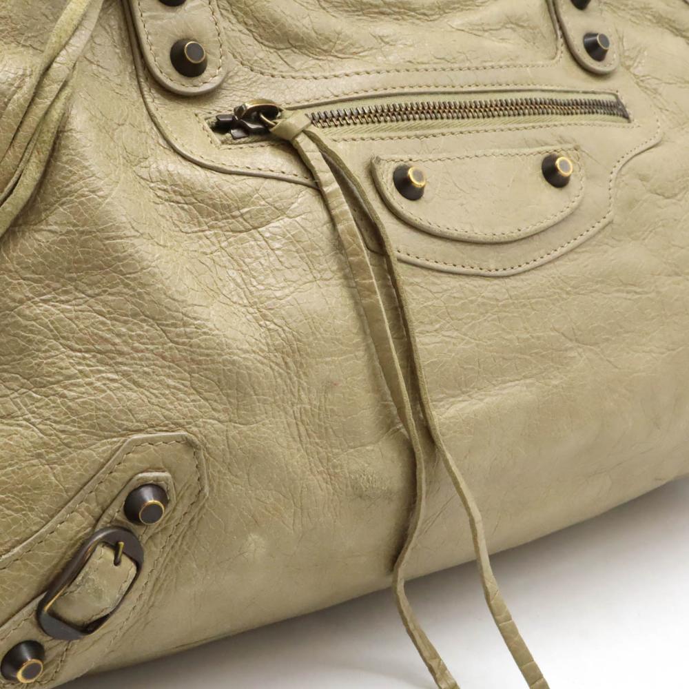 Beige Leather Balenciaga City