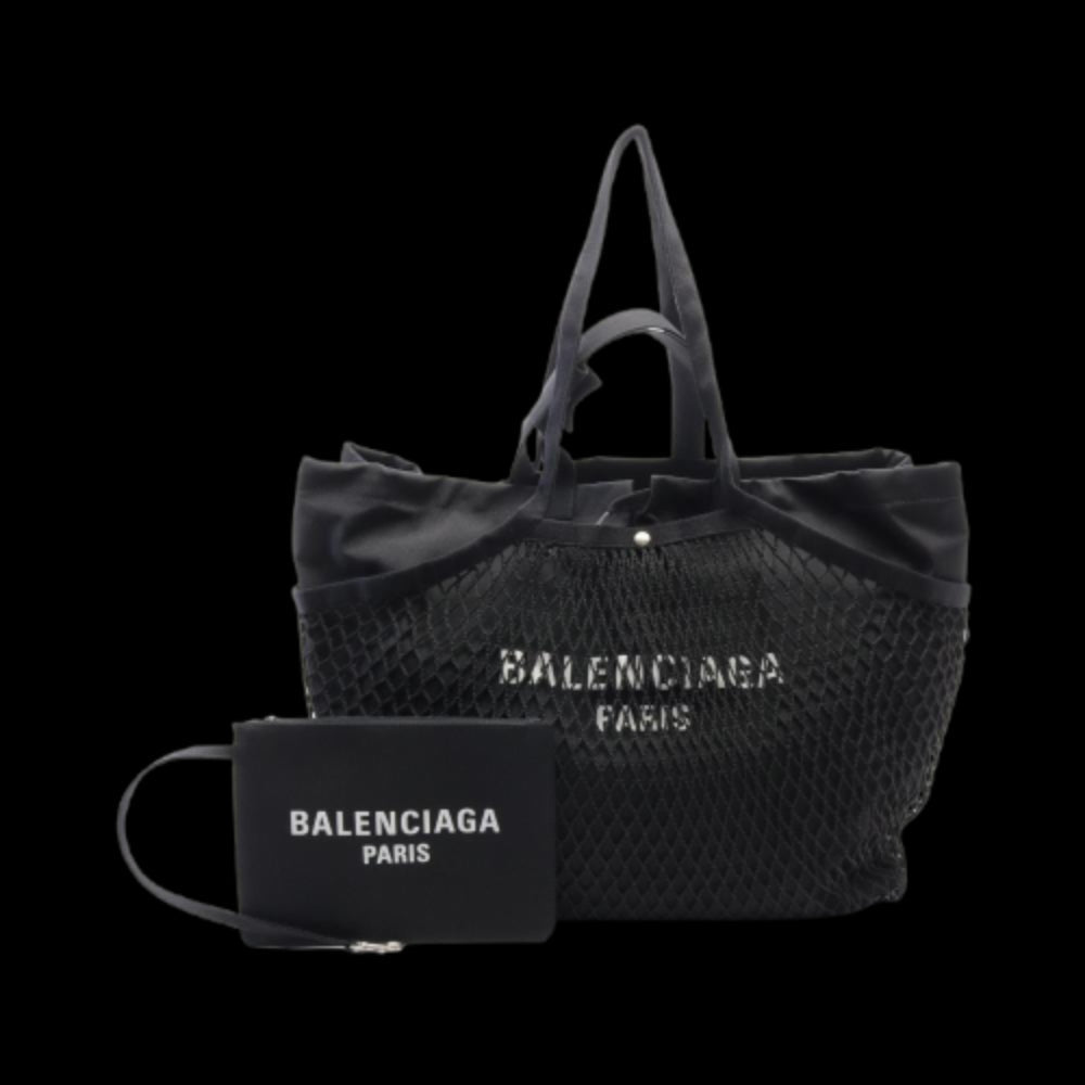 Black Canvas Balenciaga Tote