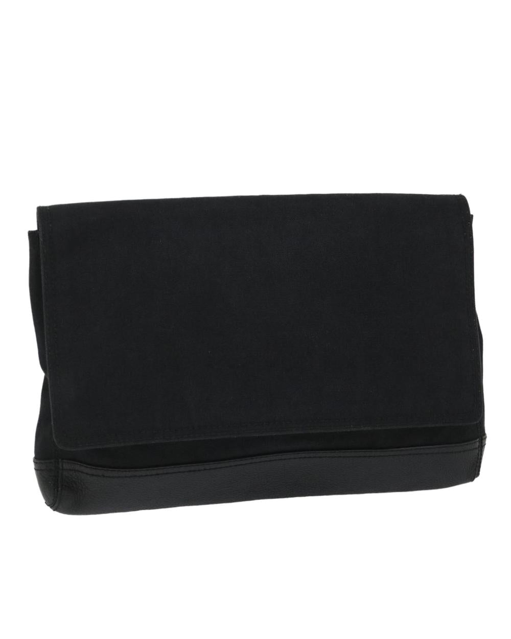 Black Canvas Balenciaga Clutch
