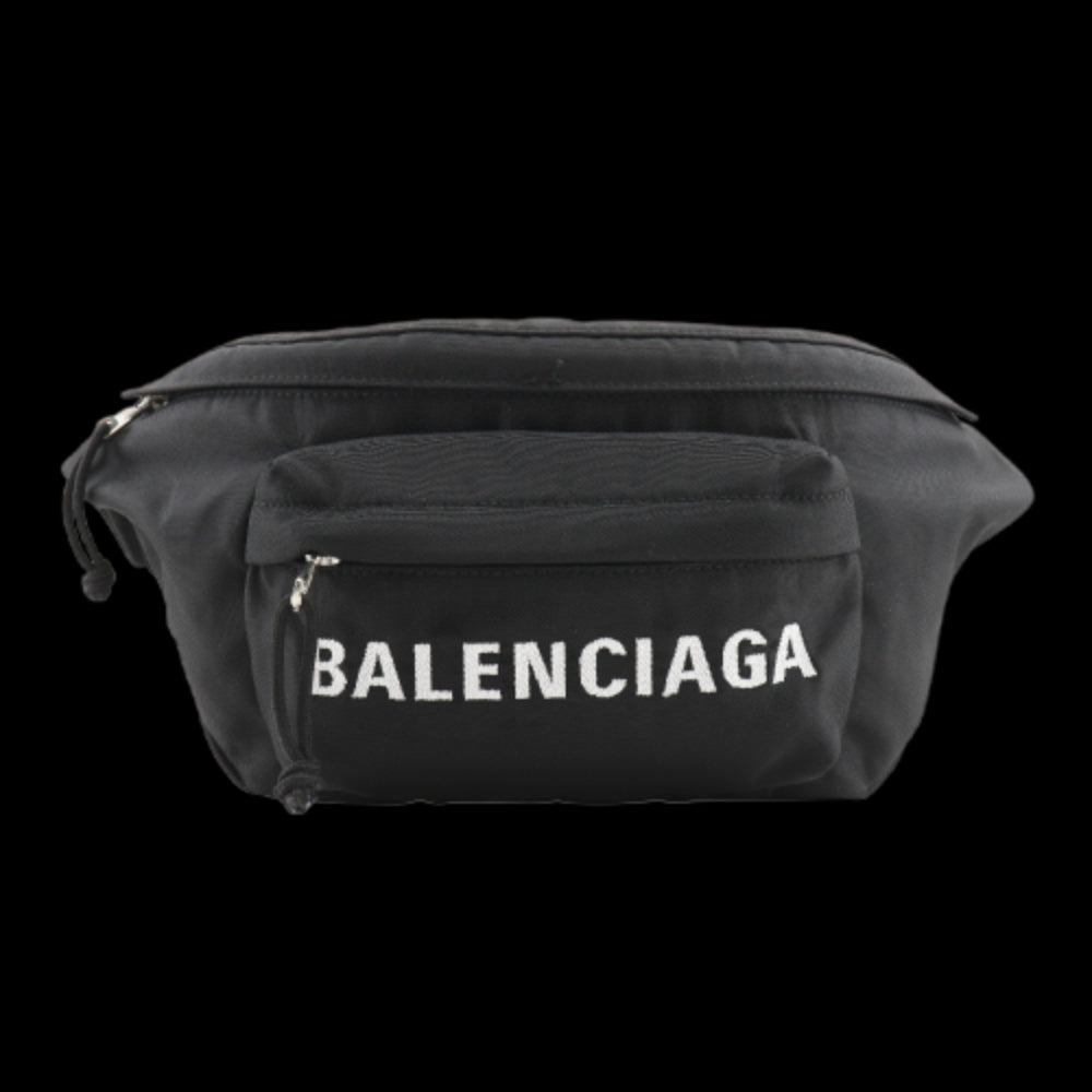 Black Canvas Balenciaga Belt Bag