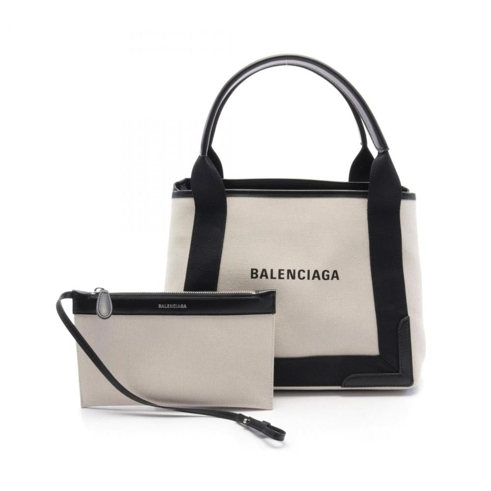 Black Canvas Balenciaga Cabas