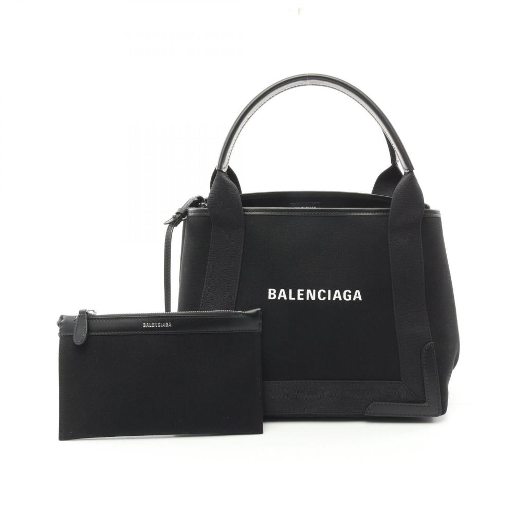 Black Canvas Balenciaga Cabas