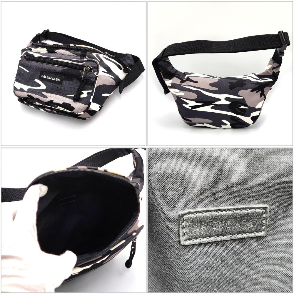 Black Canvas Balenciaga Belt Bag
