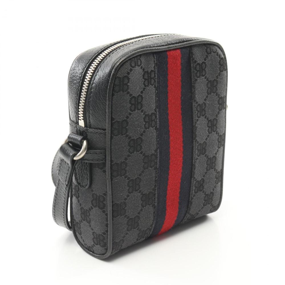 Black Canvas Balenciaga Shoulder Bag