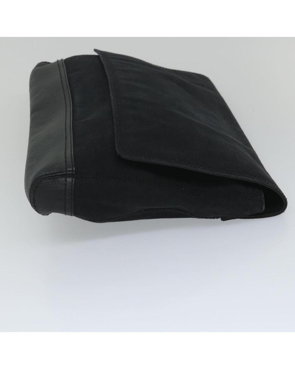 Black Canvas Balenciaga Clutch