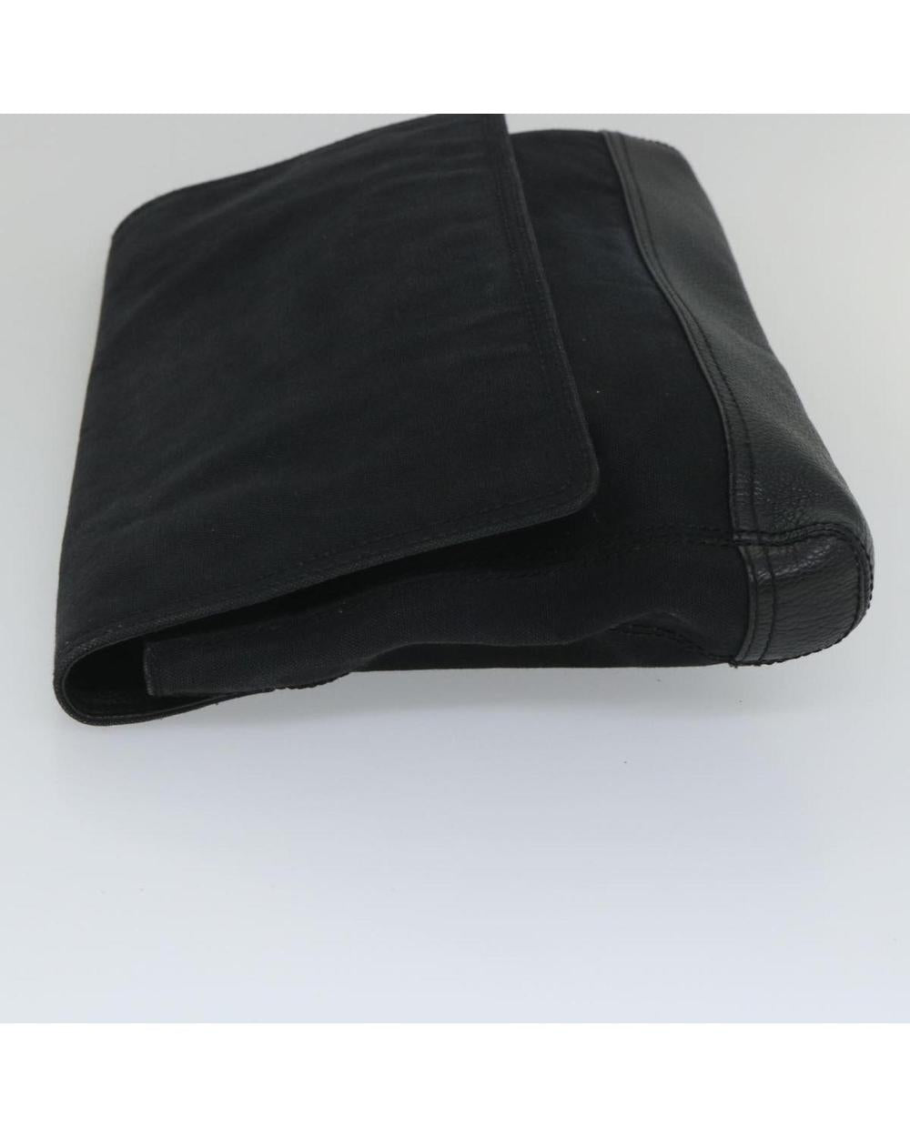 Black Canvas Balenciaga Clutch