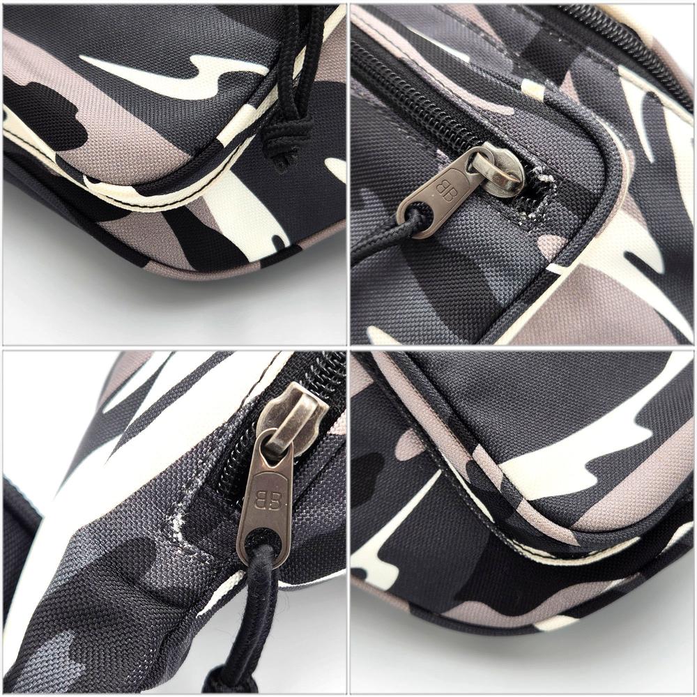 Black Canvas Balenciaga Belt Bag