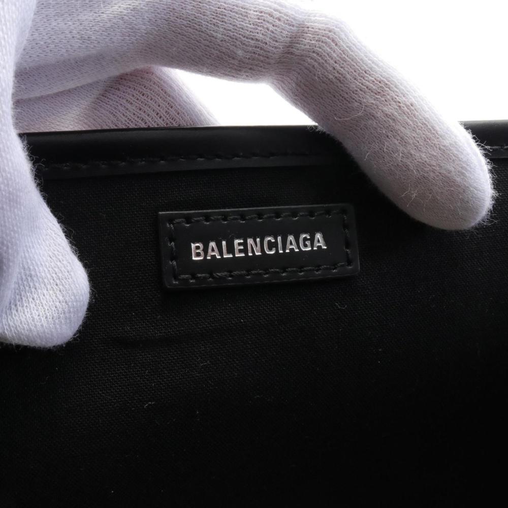 Black Canvas Balenciaga Cabas