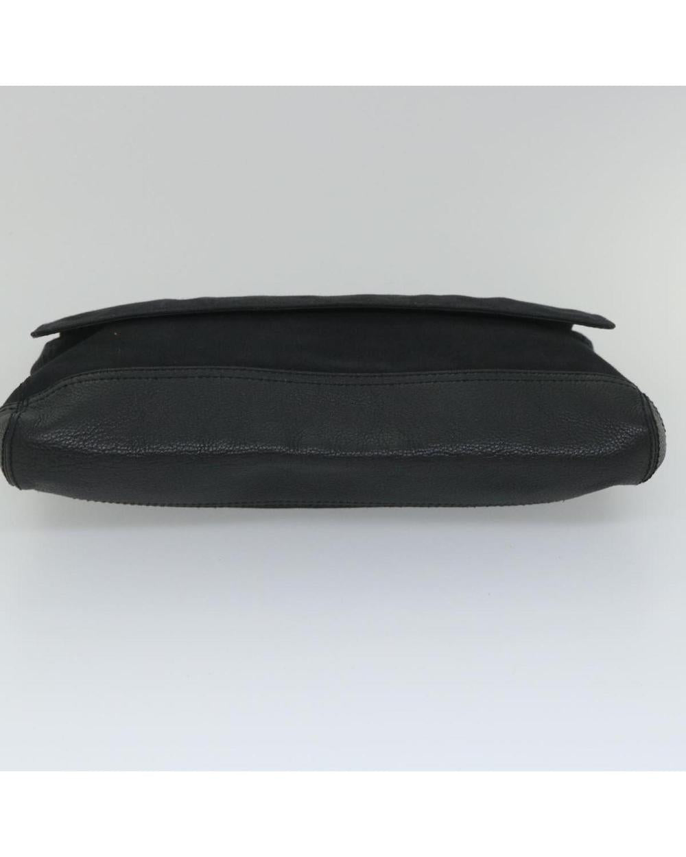 Black Canvas Balenciaga Clutch