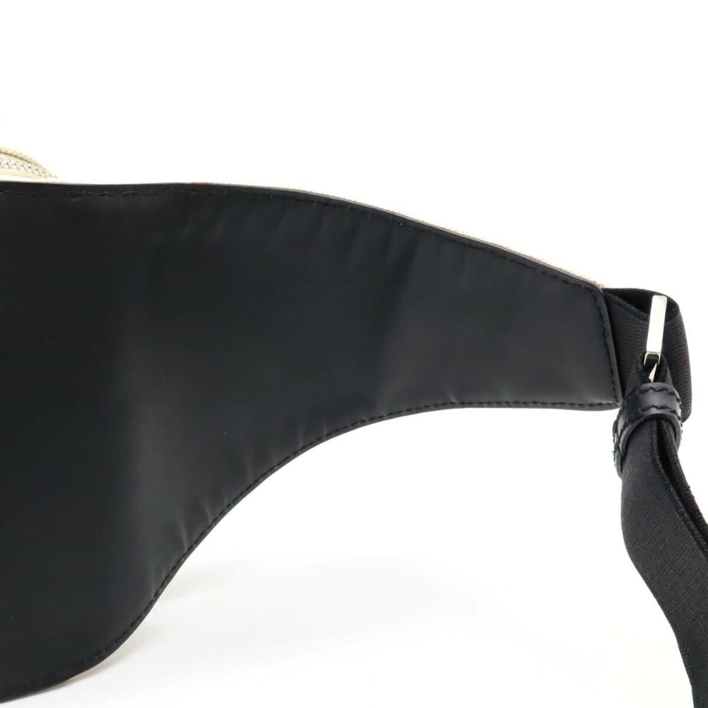 Black Canvas Balenciaga Belt Bag