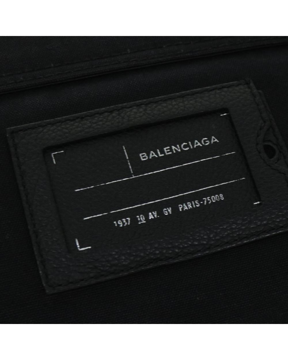 Black Canvas Balenciaga Clutch
