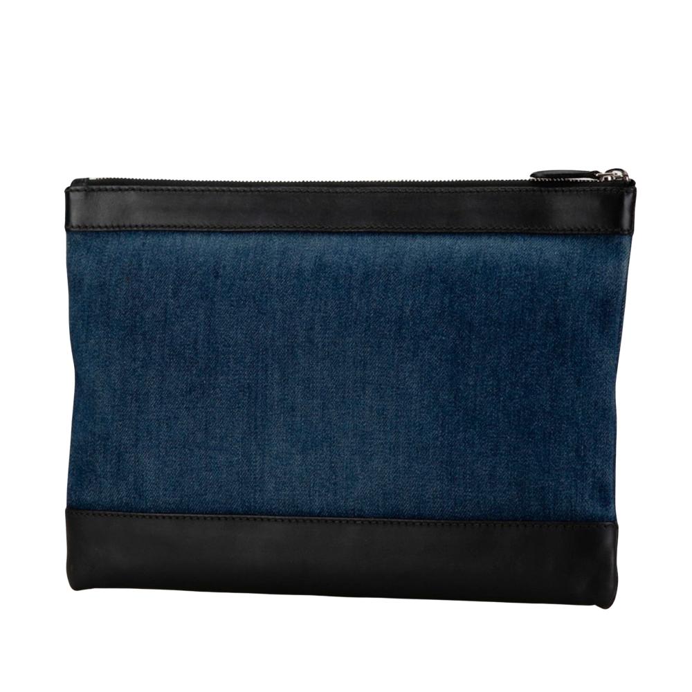 Black Denim Balenciaga Clutch