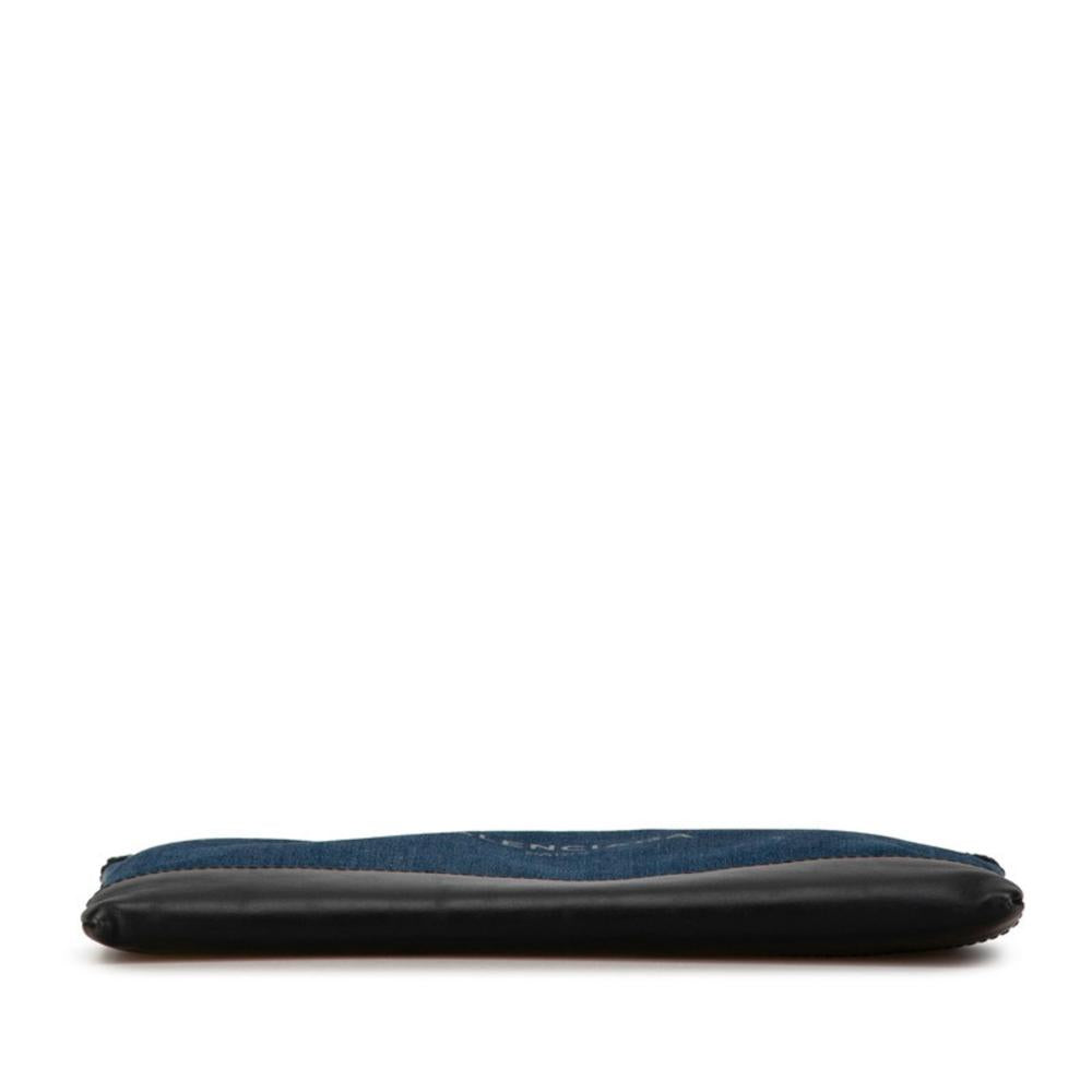 Black Denim Balenciaga Clutch