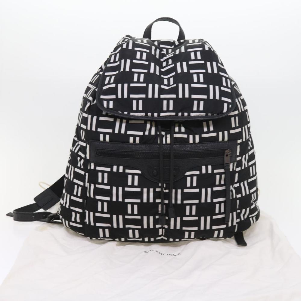 Black Fabric Balenciaga Backpack