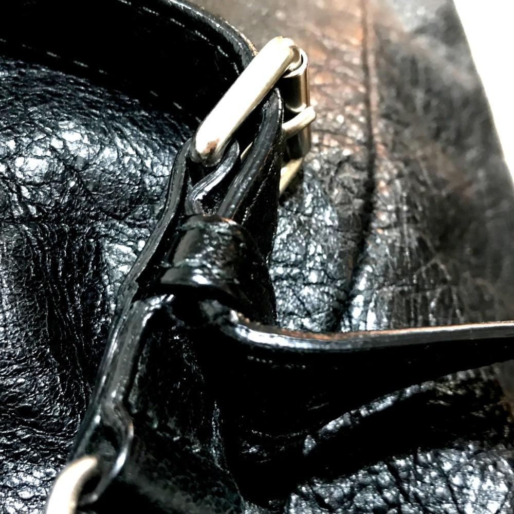 Black Leather Balenciaga Backpack