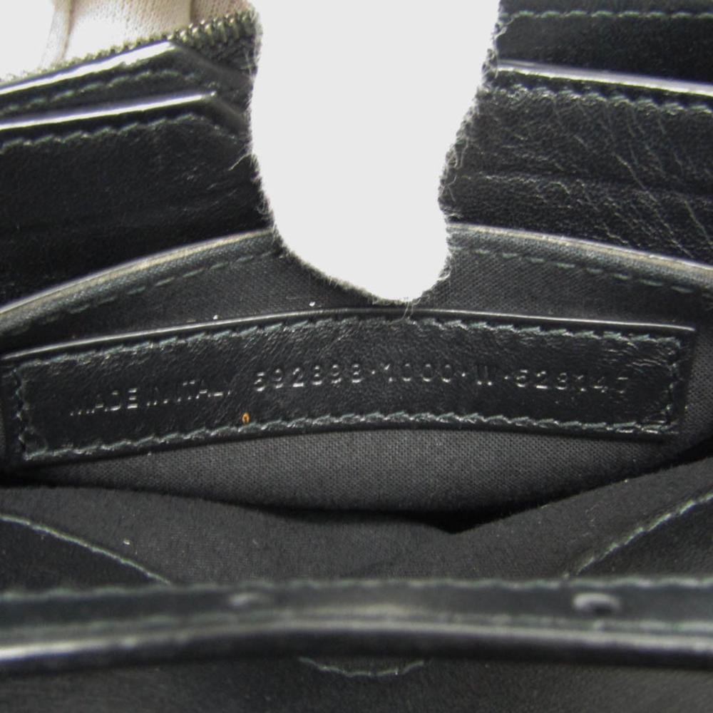 Black Leather Balenciaga Shoulder Bag
