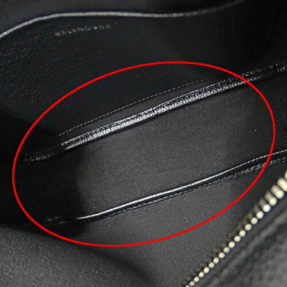 Black Leather Balenciaga Shoulder Bag