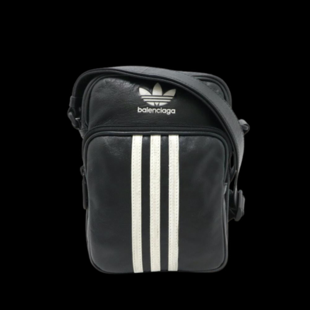 Black Leather Balenciaga Crossbody Bag