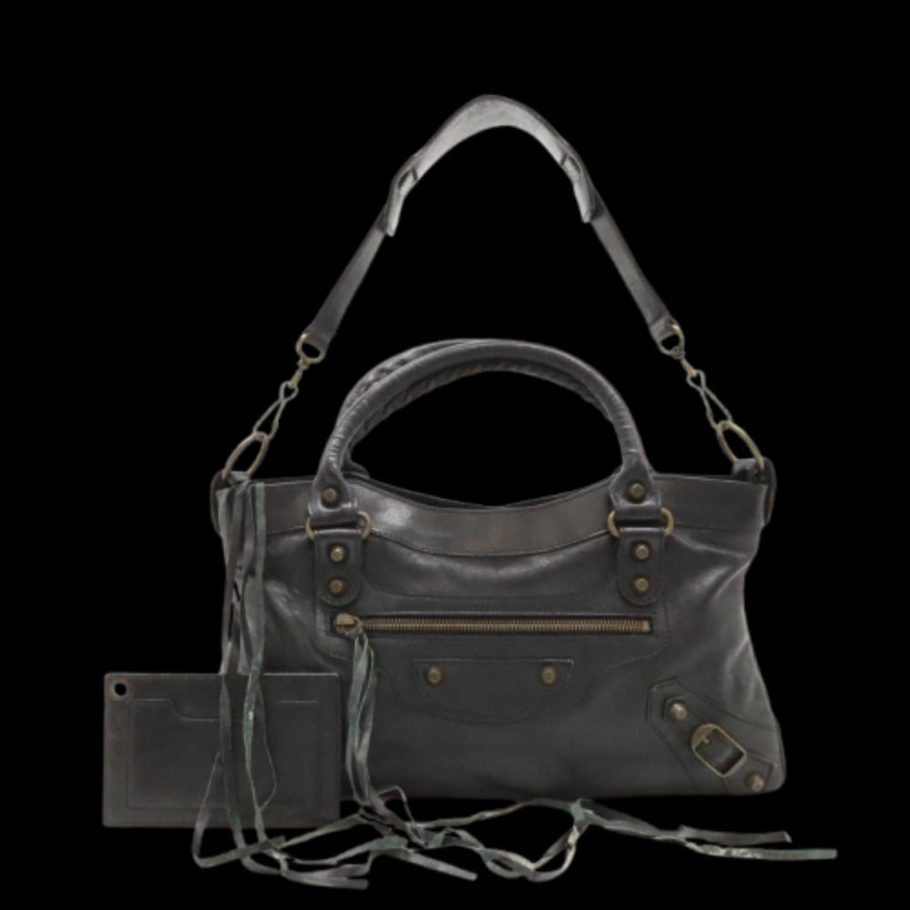 Black Leather Balenciaga First