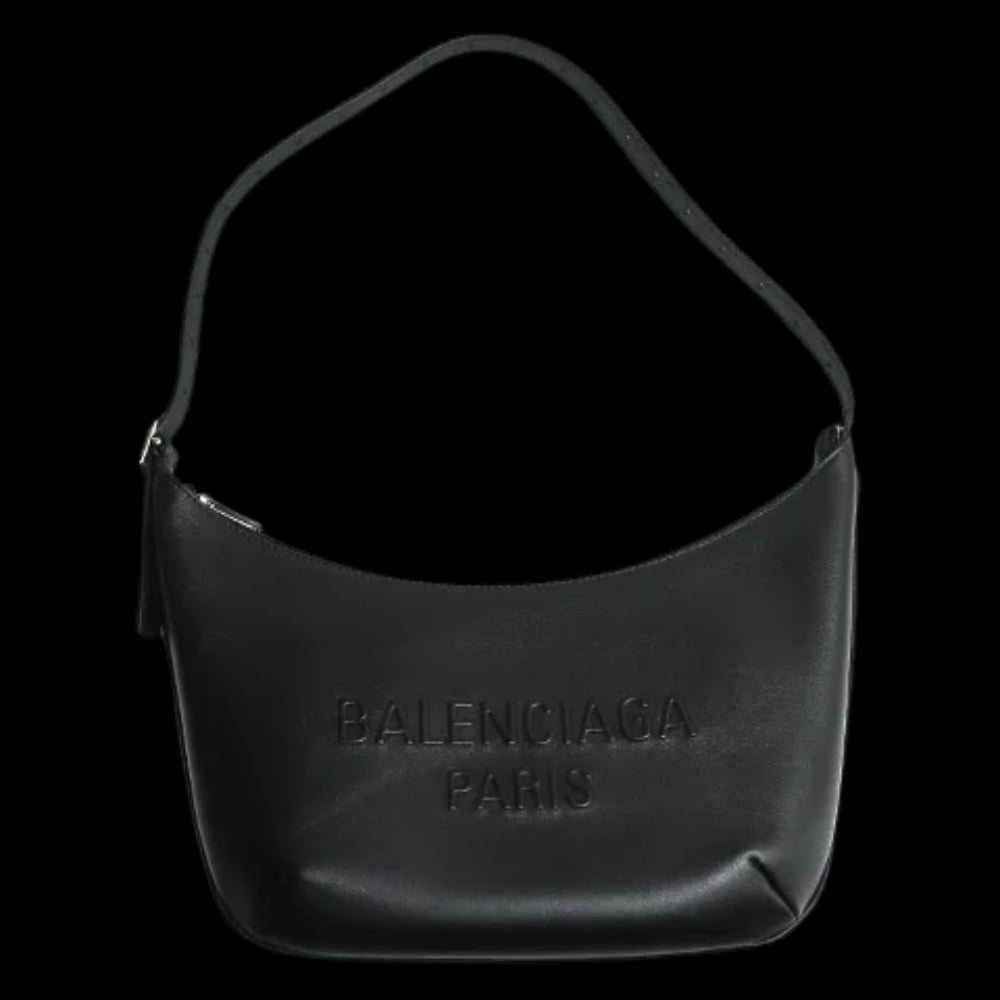 Black Leather Balenciaga Shoulder Bag