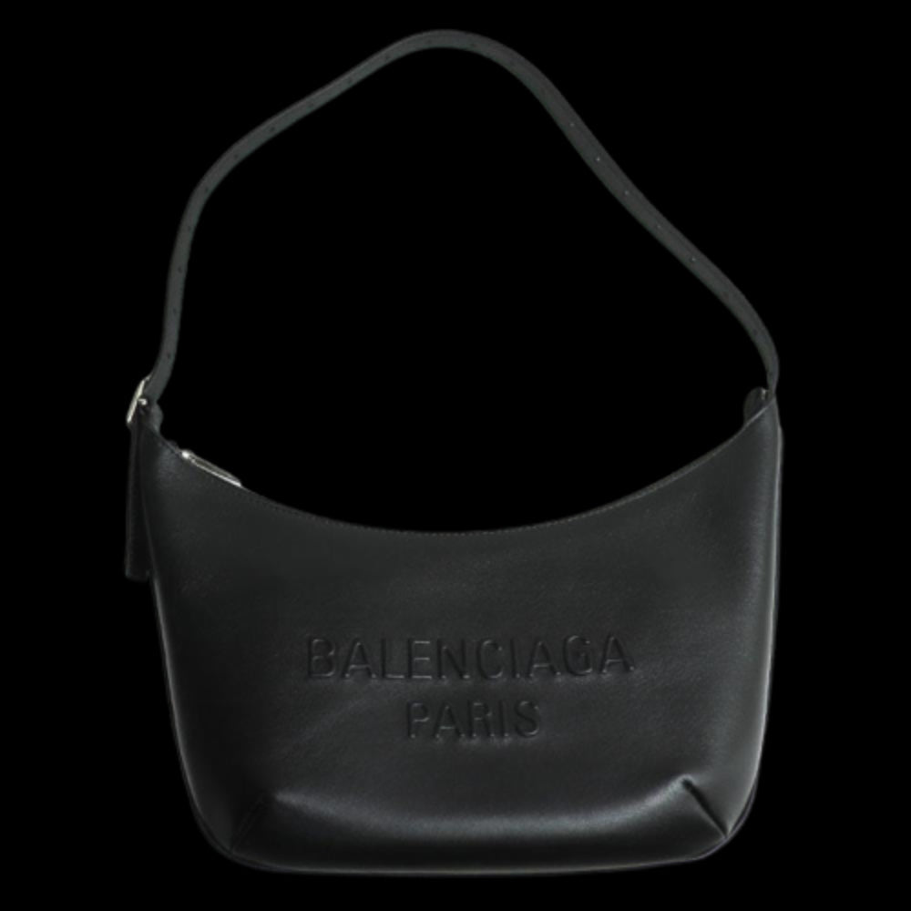 Black Leather Balenciaga Shoulder Bag