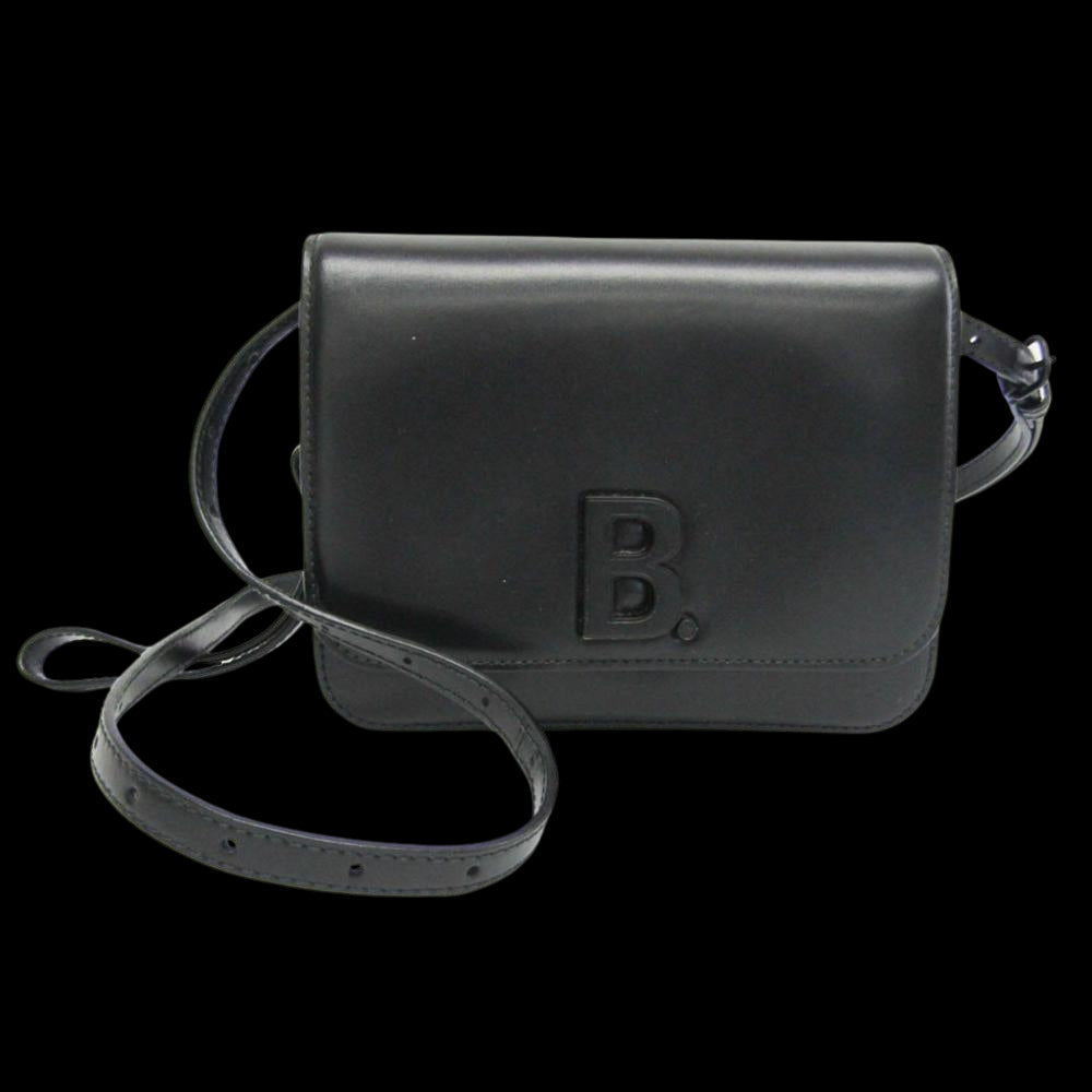 Black Leather Balenciaga Shoulder Bag