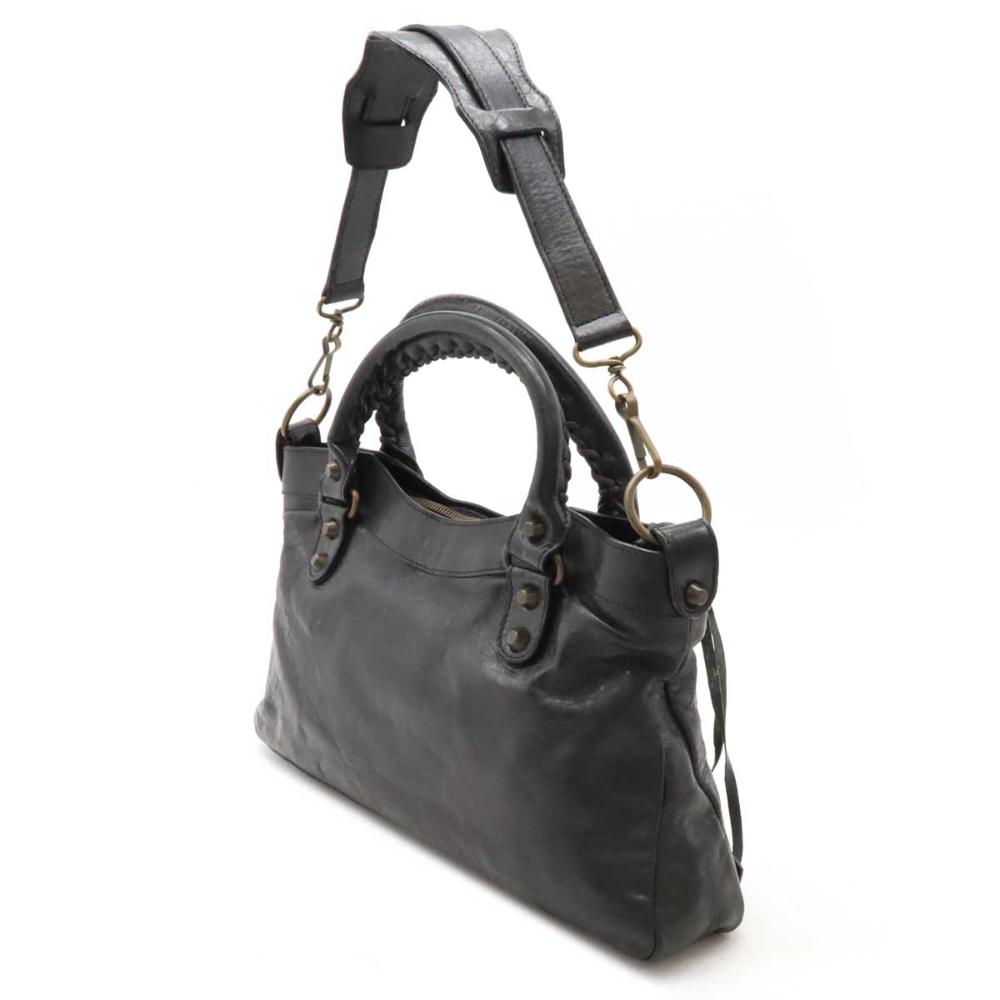 Black Leather Balenciaga First