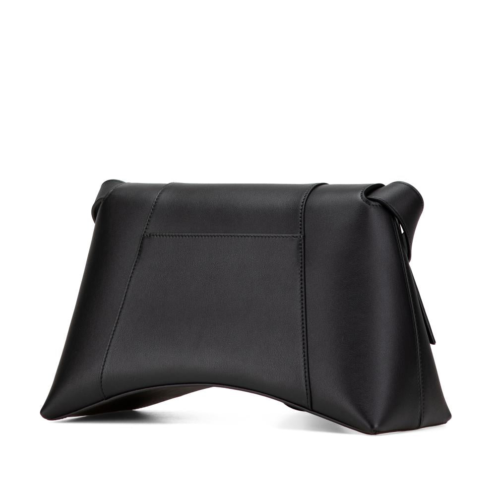 Black Leather Balenciaga Hourglass