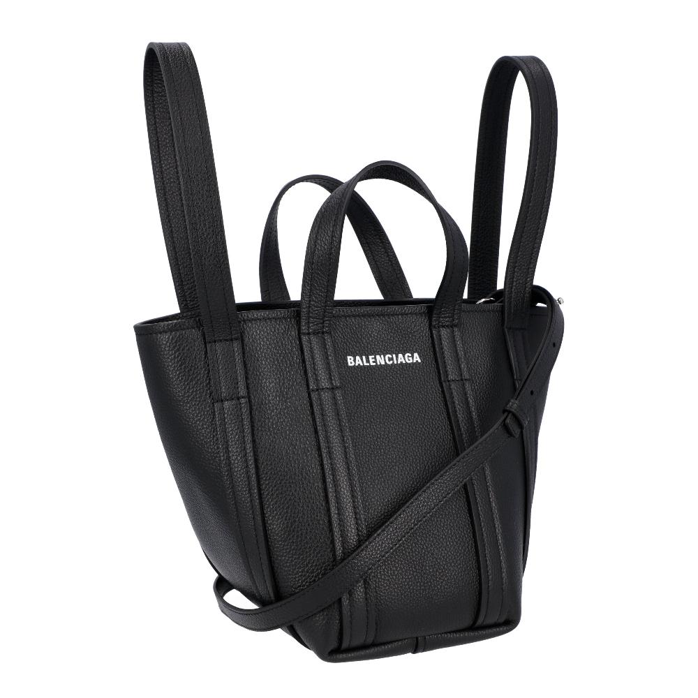 Black Leather Balenciaga Tote