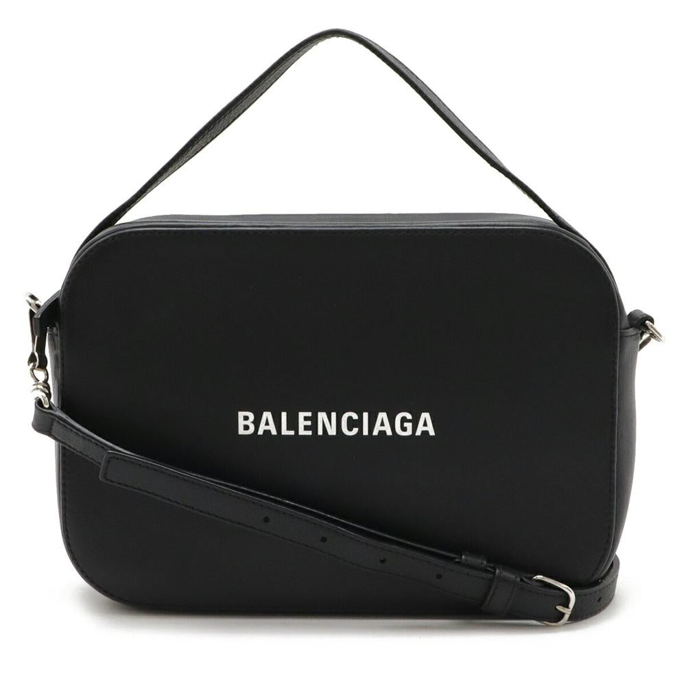 Black Leather Balenciaga Handbag