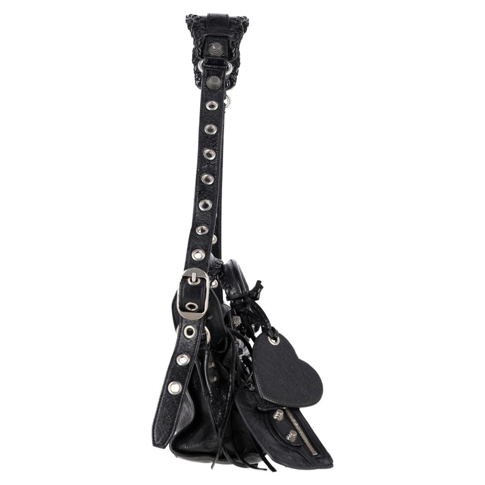 Black Leather Balenciaga Handbag